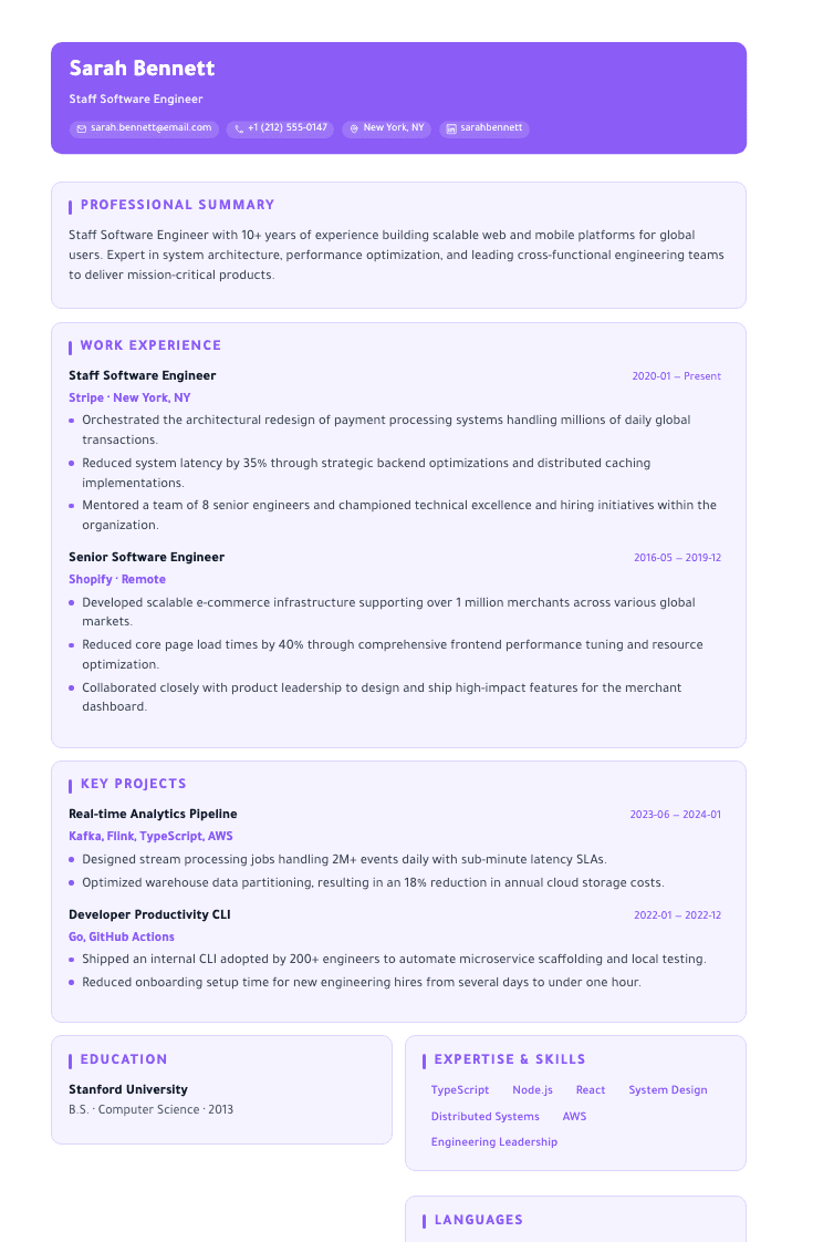 Glassmorphism template female example